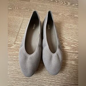 allbirds Gray Knit Slip-On Ballet Flats